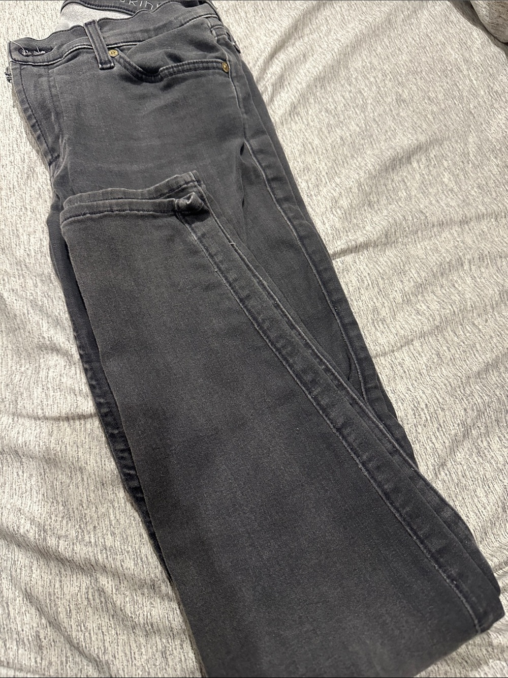 7 For All Mankind Women's Black Stretch Jeans